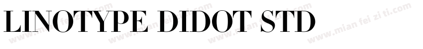 Linotype Didot Std字体转换